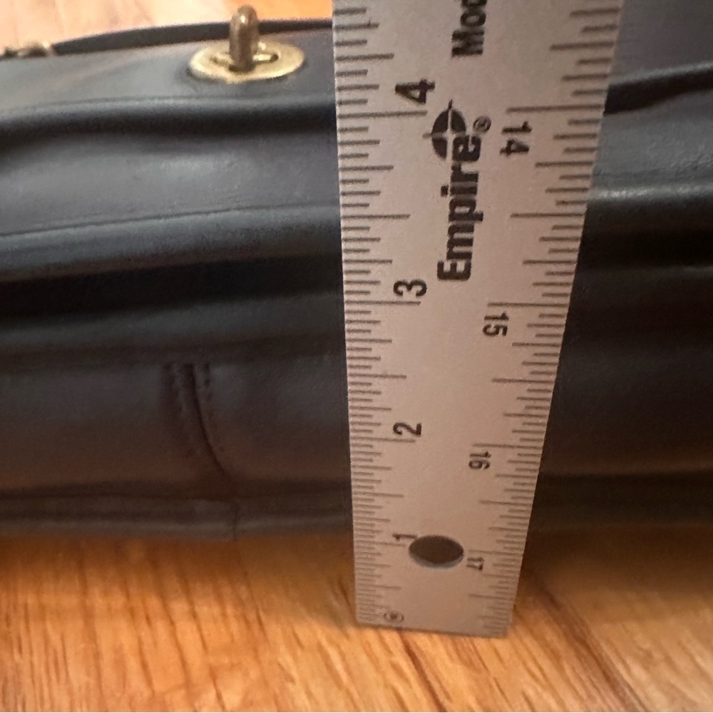 Vintage Coach Compartment Crossbody Bag Black Leather - Picture 15 of 16